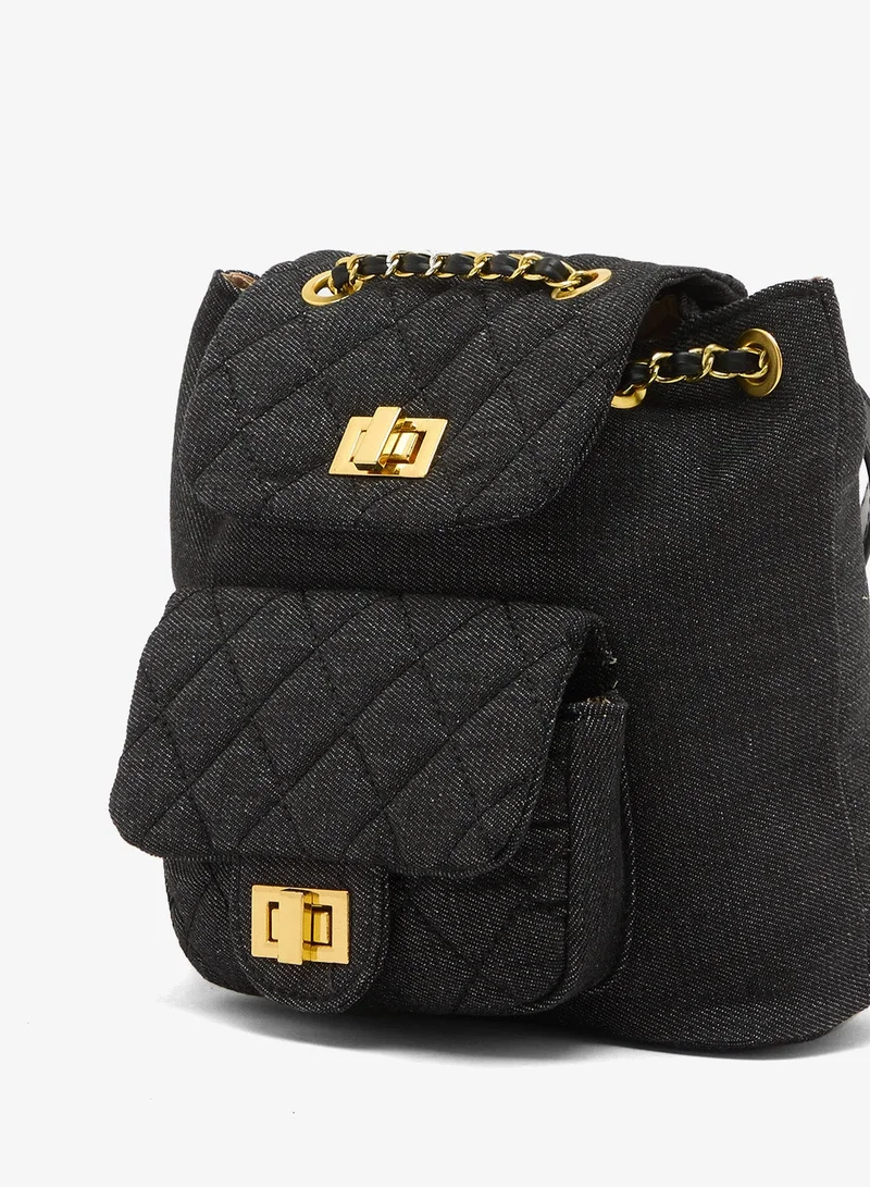 Ella  Denim Backpack For School And Travel for Women | Best Price UAE