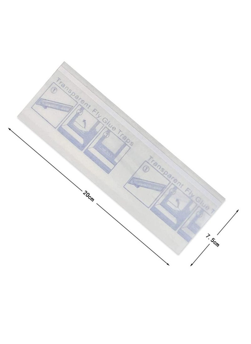 30 Pack Window Fly Traps for Indoors, Fly Paper Sticky Strips, Fly Catcher Clear Windows Trap for Home