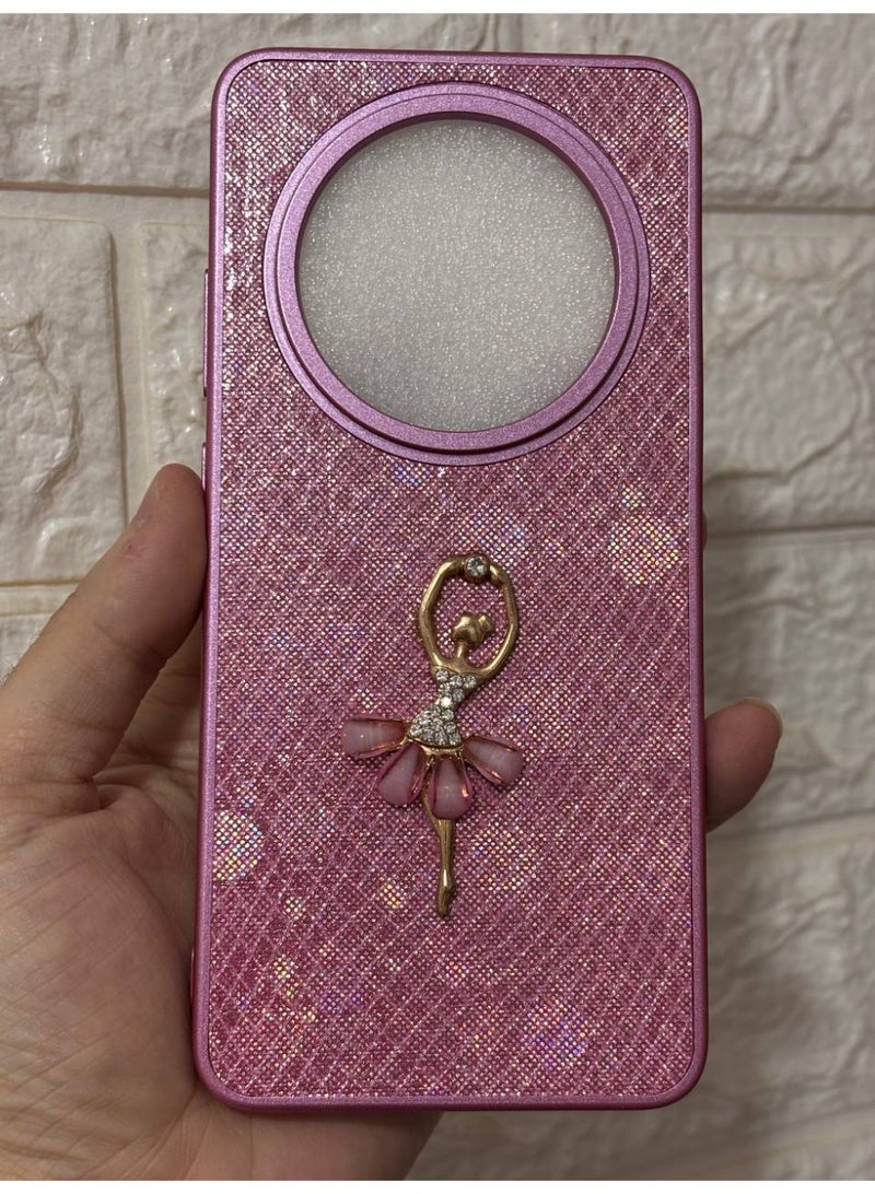 غطاء خلفي مرسوم عليه راقصه باليه متوافق مع الهاتف OPPO RENO 12F - Image 1