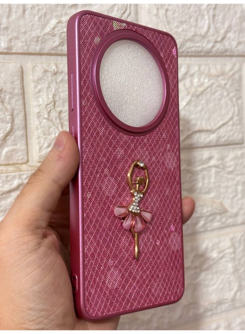 غطاء خلفي مرسوم عليه راقصه باليه متوافق مع الهاتف OPPO RENO 12F - Image 2