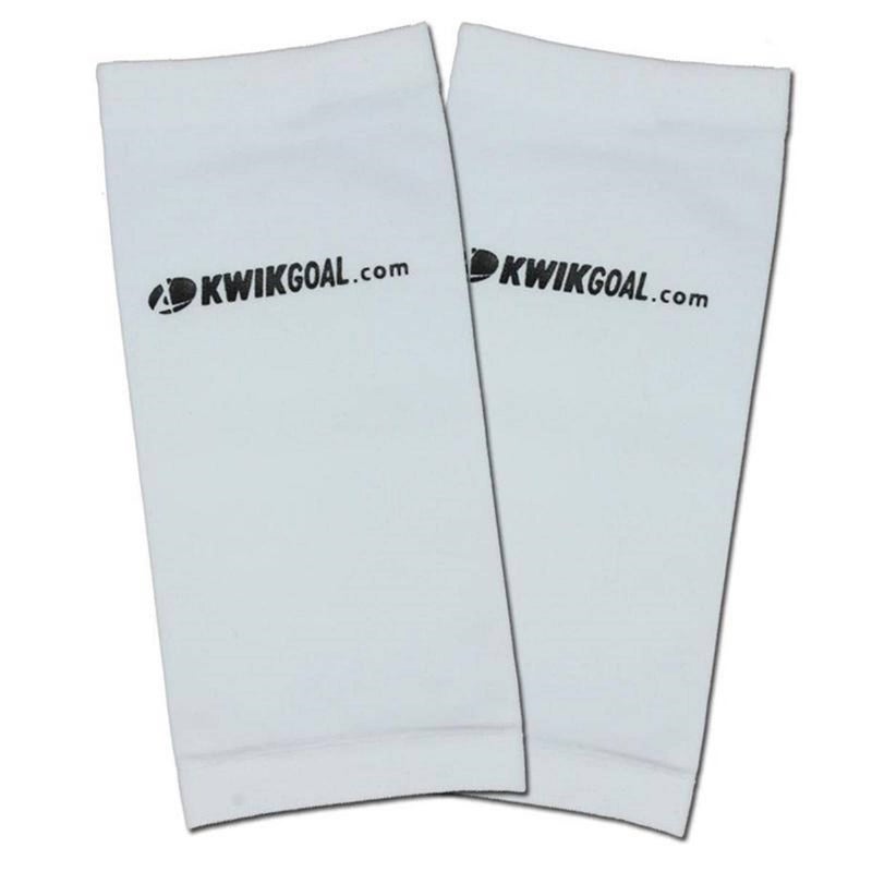 Kwik Goal Adult Shin Guard Compression Sleeves, White - Image 4