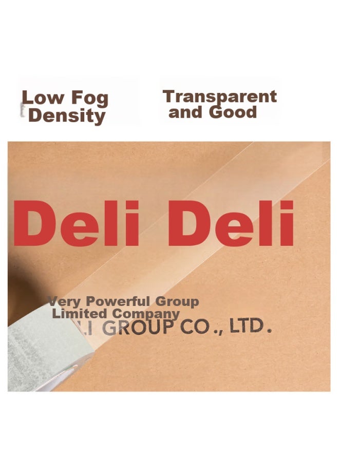 ديلي Deli شريط تغليف شفاف عالي الجودة، 60mm*150m*45um، 5 لفائف/أنبوب، لوازم مكتبية، 33196a - Image 2