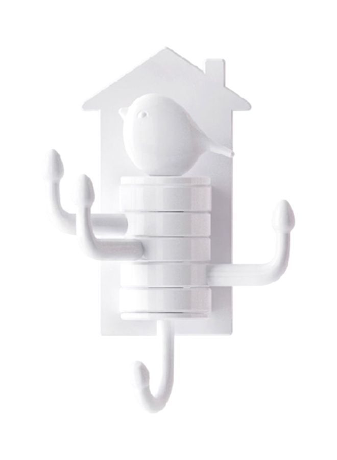 NIBEMINENT Bird Shape Suction Wall Hook White 98x45x35millimeter  - Image 1