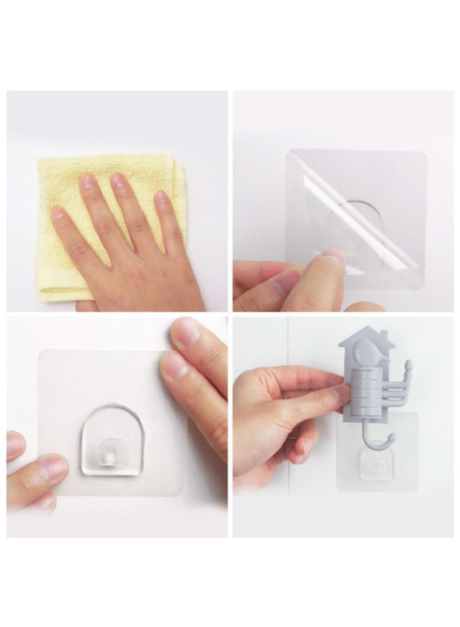NIBEMINENT Bird Shape Suction Wall Hook White 98x45x35millimeter  - Image 2