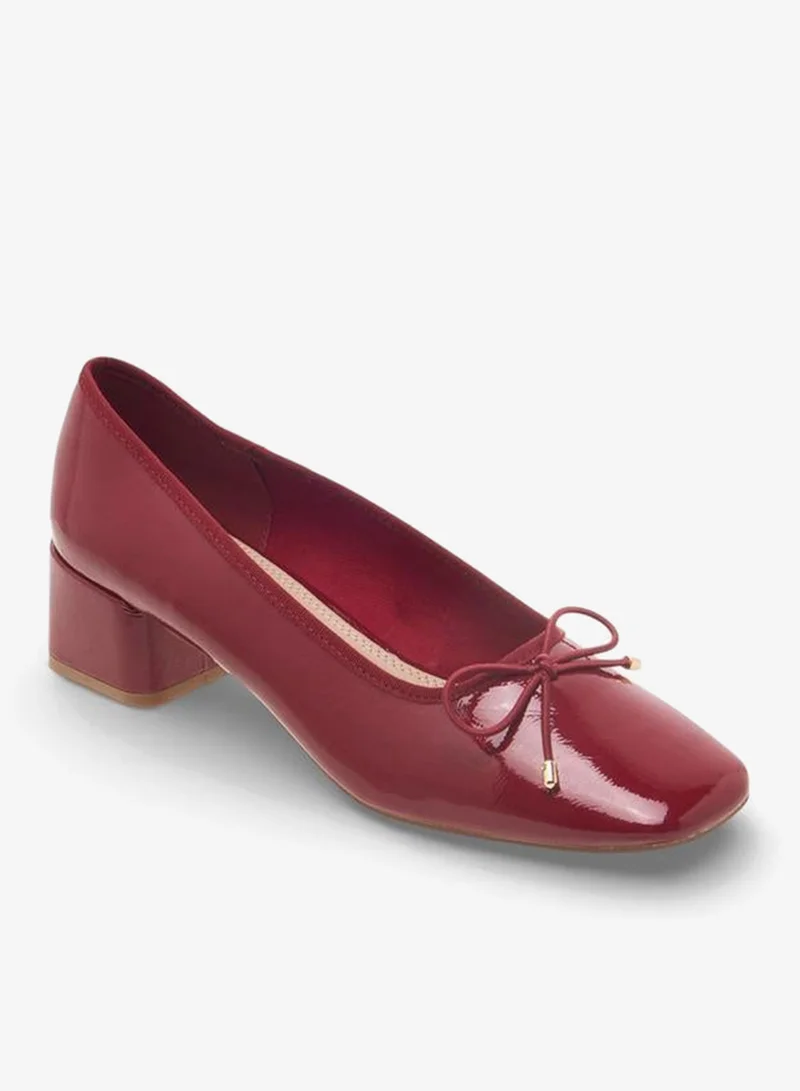 Celeste BURGUNDY Women Block Heel Shoes for Women | Best Price UAE