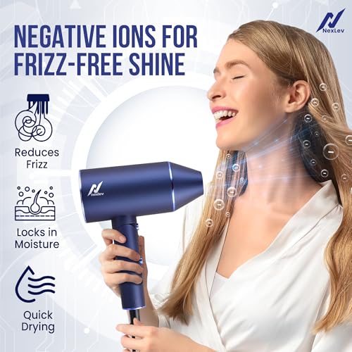 Nexlev Just Style Pro Hair Dryer |2100 W for Quick & Easy Blowdry | Double Heat Protection Technology | 3 Heat Settings & Cool Shot Function For Salon-Like Styling at Home (HD-01) - Image 4