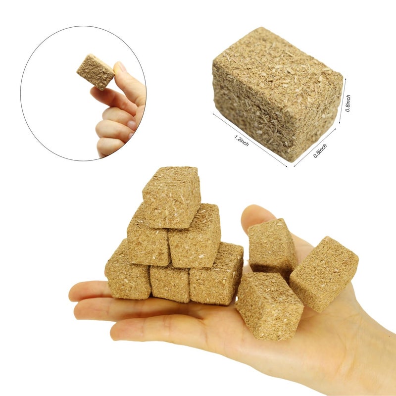DoubleWood Mini Hay Bales Decorative Straw Bales, 12Pcs Mini Haystack Miniature Hay Bales for Dollhouse, Craft, Farm, Halloween, Table Decor, Autumn Harvest Decoration (12) - Image 2