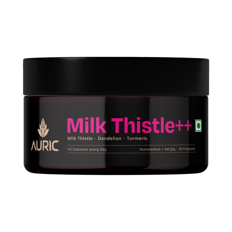 AURIC Milk Thistle ++ 60 Capsules | Elite Formula | Daily Wellness Support | Veg Capsules | Gluten-Free | Additive-Free | Plant-Based| 500 mg actives per serve - Image 3