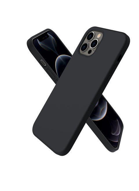 Soft Silicone Designed for iPhone 12/12 Pro Case,[Anti-Scratch Microfiber Lining] Shockproof Protective Phone Case Slim Thin Cover