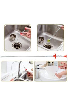 5 in 1 Sink Snake Cleaner Drain Auger Hair Catcher, Sink Dredge Drain Clog Remover Cleaning Tools for Kitchen Sink Bathroom Tub Toilet Clogged Drains Dredge Pipe Sewers - pzsku/Z3C3A175AF206210DAB22Z/45/_/1657076700/2591835b-e065-4d45-815b-31234c2cd165