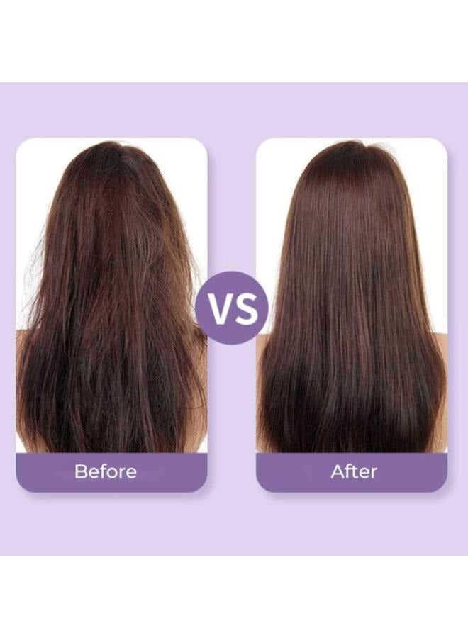 Loquat Mini Rechargeable Hair Straightener, USB Portable Cordless Flat Iron Hair Straightening Brush, 2 in 1 On-the-Go Hair Styling Hot Comb with Negative Ions - Image 4