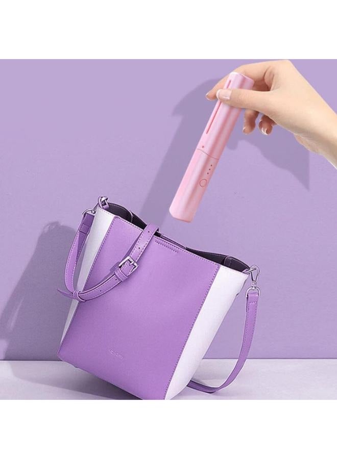 Loquat Mini Rechargeable Hair Straightener, USB Portable Cordless Flat Iron Hair Straightening Brush, 2 in 1 On-the-Go Hair Styling Hot Comb with Negative Ions - Image 5