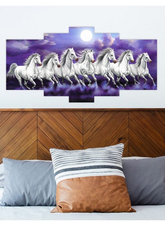 Paintings Seven Running Horses Sunrise Uv Textured Self Adhesive Religious Panel Painting, 36 Inch X 18 Inch, White, Set Of 5 - pzsku/Z3C3A55DCBF0EDC6DAE15Z/45/_/1725608300/f3132831-acb0-4a07-a704-574ec9f239ac