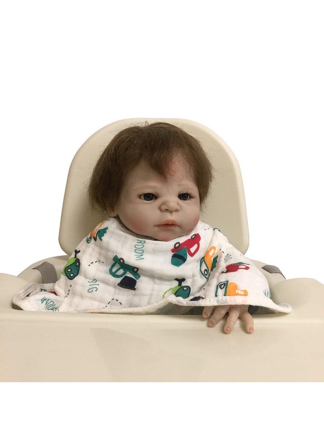 شوبي ووتش - مريلة تجشؤ للأطفال من قماش موسلين، عبوة من قطعتين كبيرة، مصنوعة من القطن بنسبة 100%، 6 طبقات، قماش ماص، BB22 - Image 3