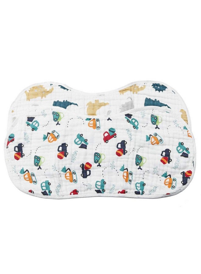 شوبي ووتش - مريلة تجشؤ للأطفال من قماش موسلين، عبوة من قطعتين كبيرة، مصنوعة من القطن بنسبة 100%، 6 طبقات، قماش ماص، BB22 - Image 1