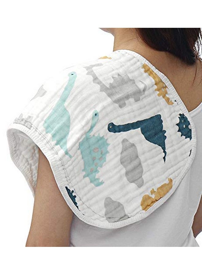 شوبي ووتش - مريلة تجشؤ للأطفال من قماش موسلين، عبوة من قطعتين كبيرة، مصنوعة من القطن بنسبة 100%، 6 طبقات، قماش ماص، BB22 - Image 4