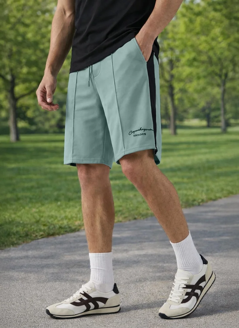 نوبيرو Nobero Copenhagen Shorts | Men’s Shorts | Regular Fit | 260 GSM 100% Cotton Terry | Breathable Comfort for Daily Wear | Elasticated Drawstring Waist + Side & Welt Pockets | Available in 5 Colours