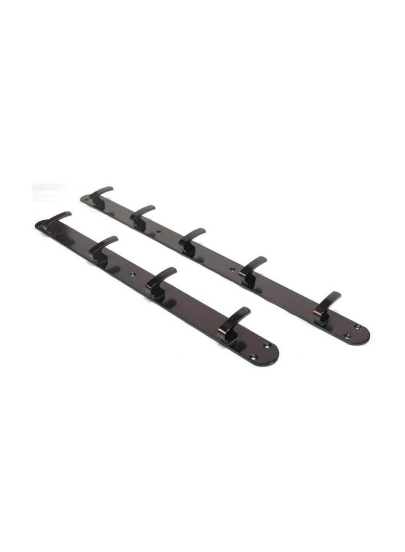 KNP KNP Black Luxury Finish Coat Hook with 5 Hooks is a sleek and stylish storage solution, perfect for homes, offices, and commercial spaces. 