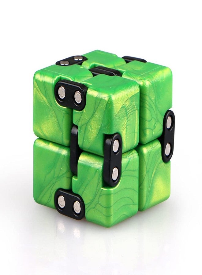 TANCH Magic Crazy Cube Stress & Anxiety Relief Toy Killing Time Fidget Toy for Kids Adults ADD ADHD (Green) - Image 1