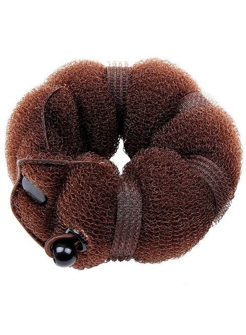 Goldrose Buns 2 Pieces Magic Hair Styling Styler Twist Ring Former Shaper Doughnut Donut Chignon Bun Maker Clip Hair Curler Accessory Small & Large (Brown)
