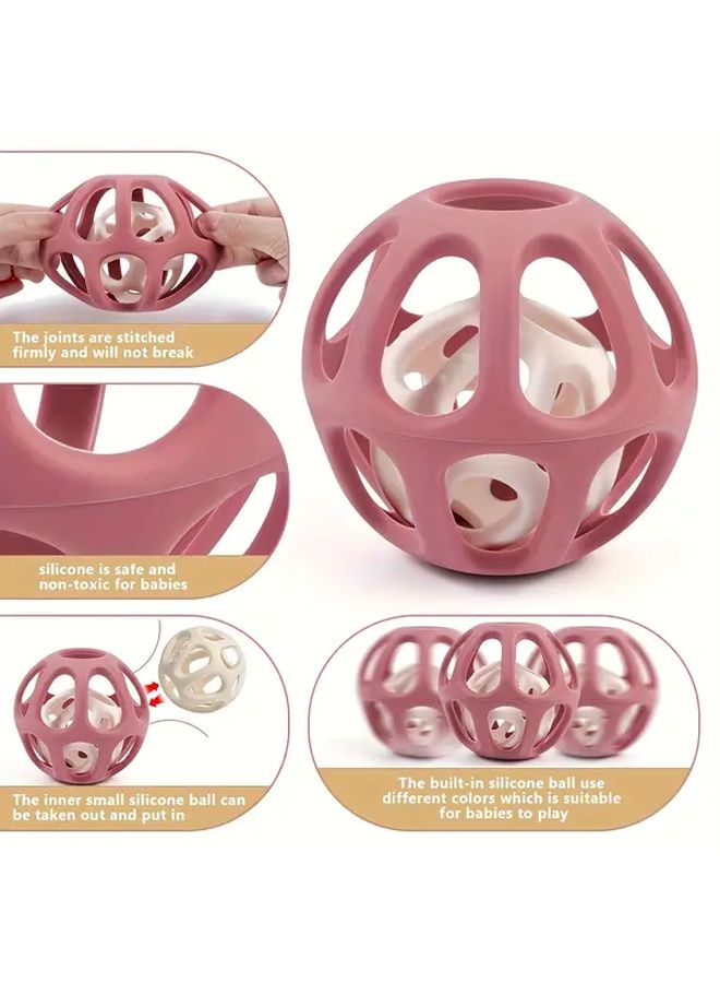 Green Sensory Balls For Kids Soft Hollow Double Ball Toys Non Electric Safe - Image 4