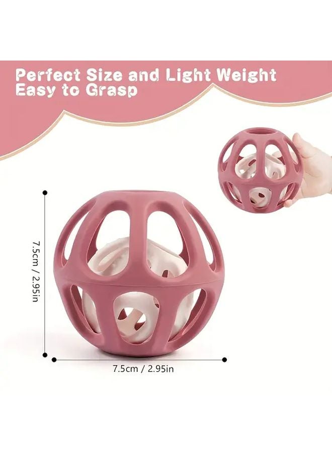 Green Sensory Balls For Kids Soft Hollow Double Ball Toys Non Electric Safe - Image 3