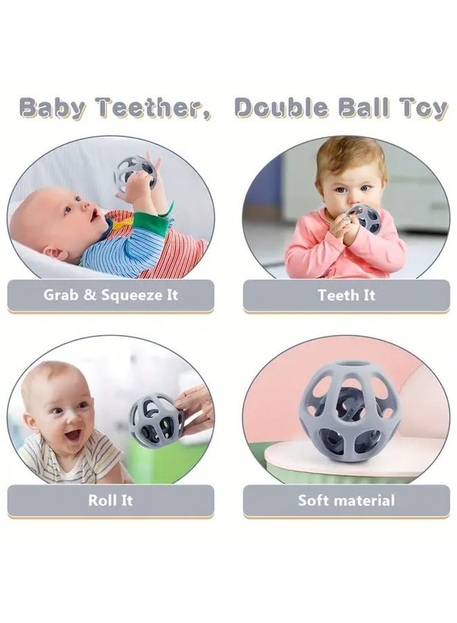 Green Sensory Balls For Kids Soft Hollow Double Ball Toys Non Electric Safe - Image 5