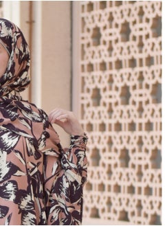 DAMAS COLLECTION P106-Ramadan Butterfly abaya with scarf from soft crepe,Muslim women abaya,ramadan prayer dress,wide abaya for women  - Image 4