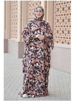 DAMAS COLLECTION P106-Ramadan Butterfly abaya with scarf from soft crepe,Muslim women abaya,ramadan prayer dress,wide abaya for women  - Image 1