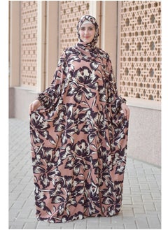 DAMAS COLLECTION P106-Ramadan Butterfly abaya with scarf from soft crepe,Muslim women abaya,ramadan prayer dress,wide abaya for women  - Image 3