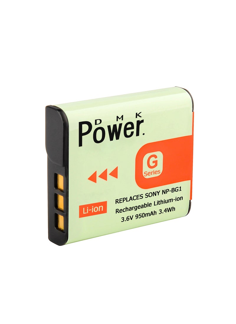 DMK Power NP-BG1 Battery 950mAh with TC1000 Battery Charger Compatible with Sony DSC-H3 DSC-H7 etc,