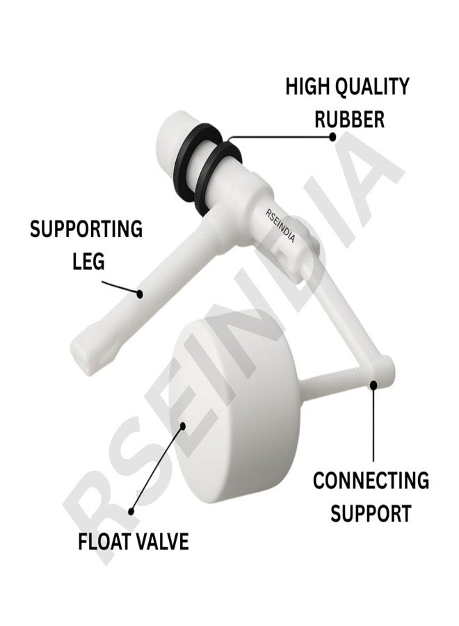 Rseindia Toilet Flush Tank Float Valve, 19 cm Length, White - Image 3