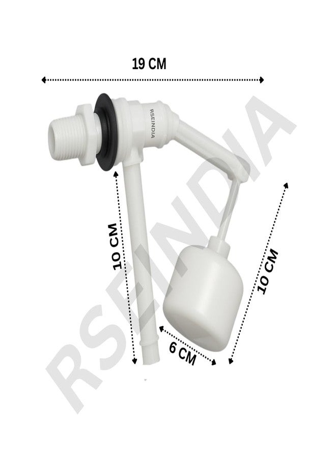 Rseindia Toilet Flush Tank Float Valve, 19 cm Length, White - Image 2