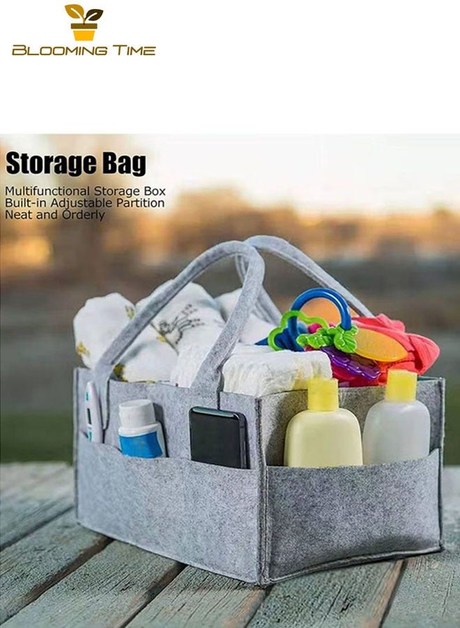 Baby Diaper Organizer Basket Nursery Diapers Table Durable Caddy Bag
