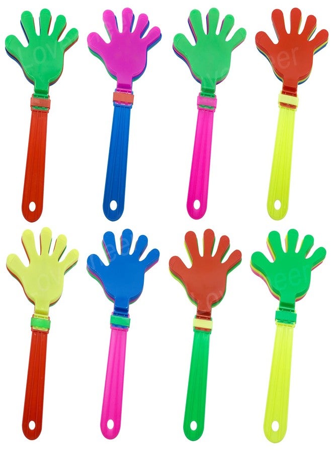 Lovecheer 8PCS Big Hand Clappers Noisemakers 11 Inch Party Clappers Colorful Noise Makers Cheer Sporting Events Basketball Hockey Games Cheerleading - Image 1
