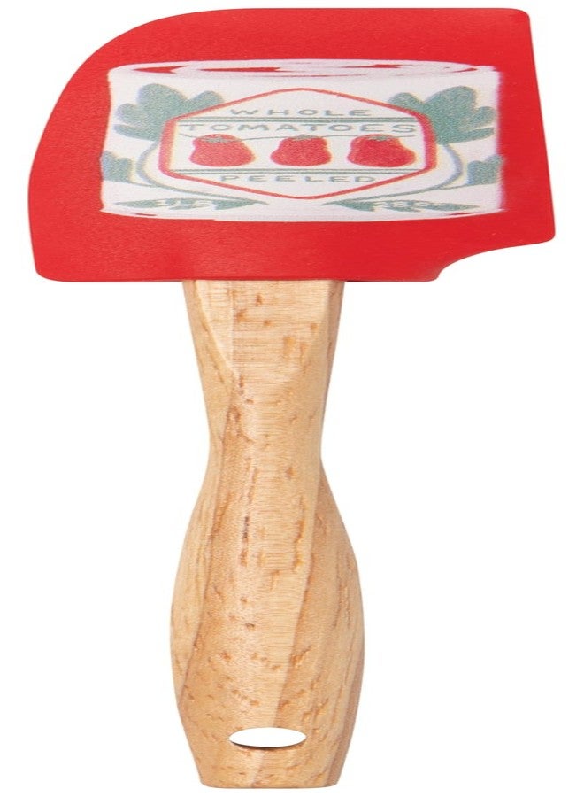 Now Designs Pomodori Mini Spatulas Set of 2, 7in, Silicone Head with Wood Handle, Vintage-Inspired Kitchen Utensils - Image 3