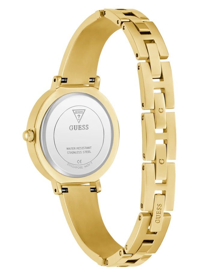 GUESS ساعة أنالوج نسائية من غس ذهبية مصنوعة من الفولاذ المقاوم للصدأ GW0991L2 - Image 4