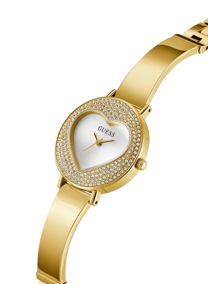 GUESS ساعة أنالوج نسائية من غس ذهبية مصنوعة من الفولاذ المقاوم للصدأ GW0991L2 - Image 5