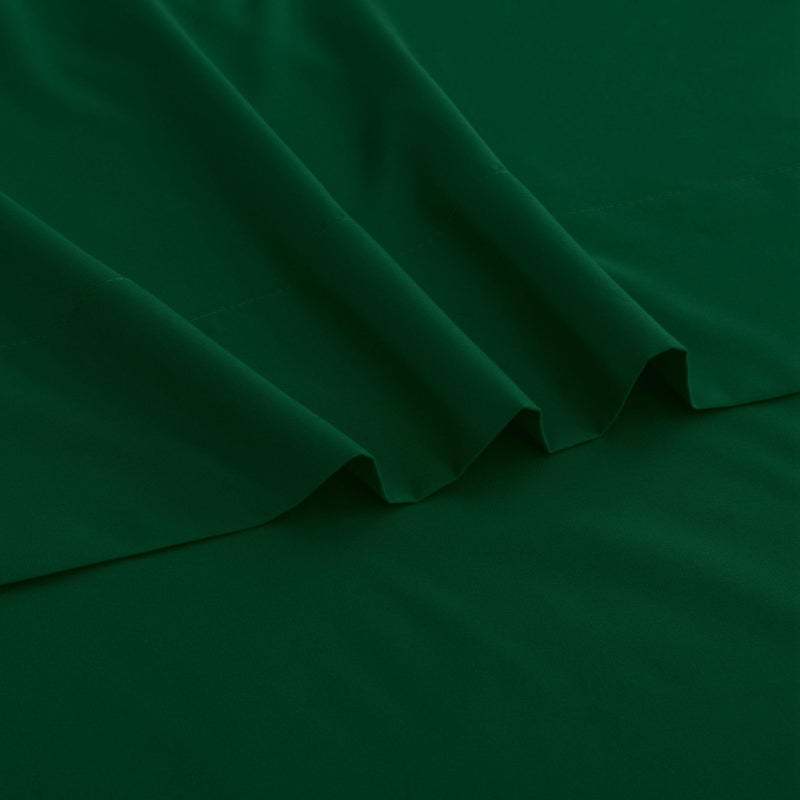 Ghooss Forest Green Full Sheets Extra Soft Bed Sheets Brushed Microfiber 1800 Sheets - Deep Pocket  Wrinkle & Fade Free - 4 Piece-Forest Green Full - Image 2