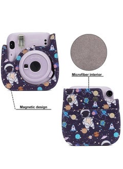 SYOSI Instant Camera Case Compatible with Fujifilm Instax Mini 11 9 8 8+ PU Leather Bag with Pocket and Adjustable Shoulder Strap Mini Photo Album  - Image 3