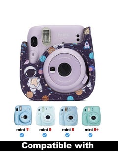 SYOSI Instant Camera Case Compatible with Fujifilm Instax Mini 11 9 8 8+ PU Leather Bag with Pocket and Adjustable Shoulder Strap Mini Photo Album  - Image 5