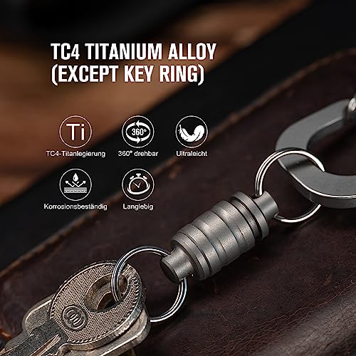 OKNIFE Otacle R1 Magnetic Keychain Connector, Esay Detachable Key Ring, Quick Release EDC Accessory for Outdoor - Image 4