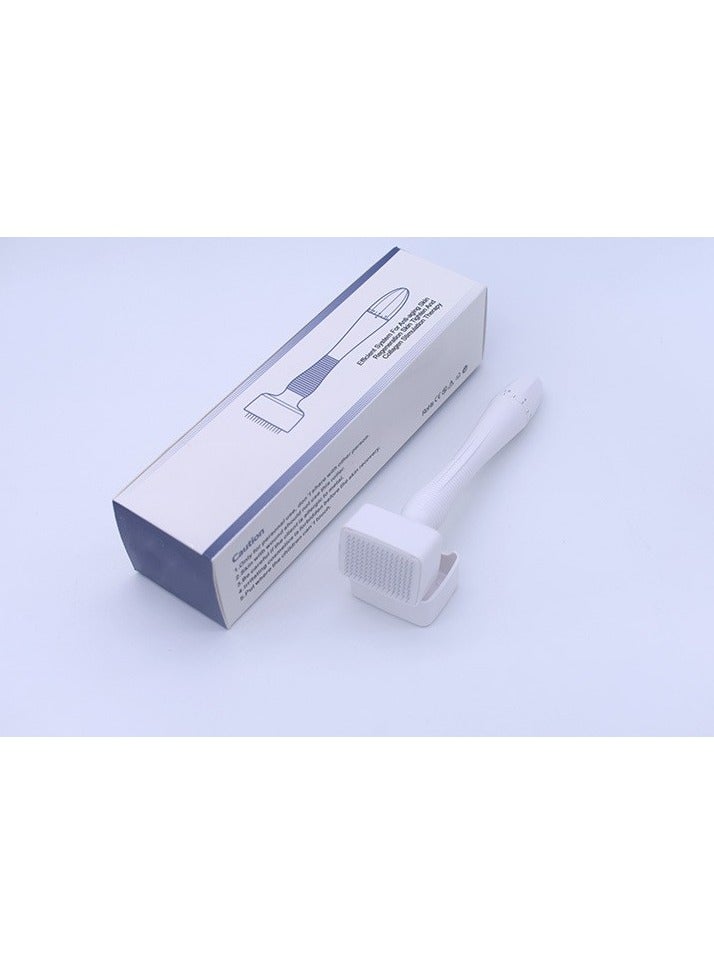 ختم إبر ميكرونيدلز فاخر، قلم تيتانيوم ميكرونيدلز قابل للتعديل: 140 إبرة للعناية بالبشرة والشعر واللحية للاستخدام المنزلي الأمثل للرجال والنساء - Image 1