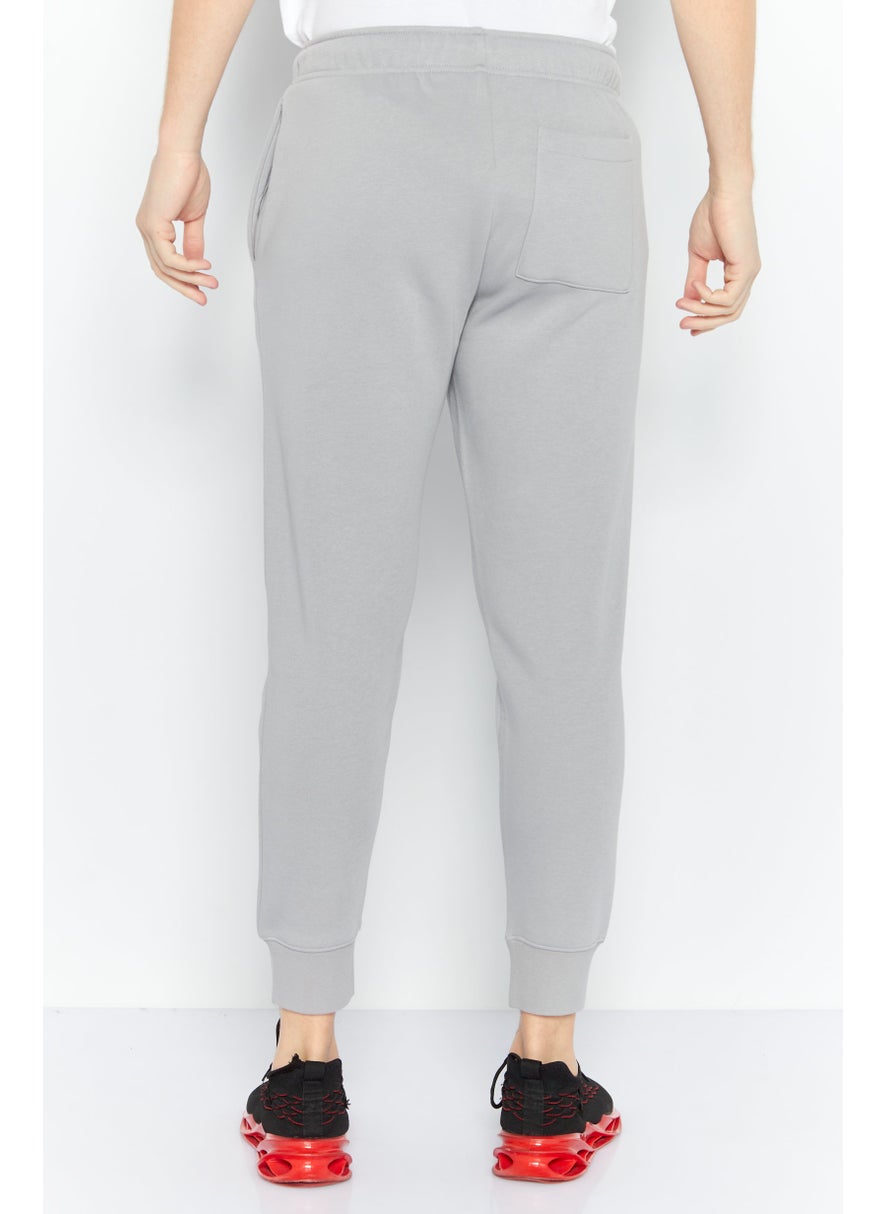 DKNY Sport Men Sportswear Fit Brand Logo Walking Jogger Pants, Light Grey  - Image 4