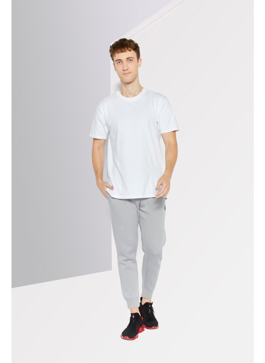 DKNY Sport Men Sportswear Fit Brand Logo Walking Jogger Pants, Light Grey  - Image 2