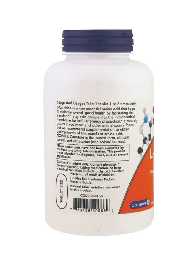 Now Foods L- Carnitine Tartrate - 100 Tablets - Image 3