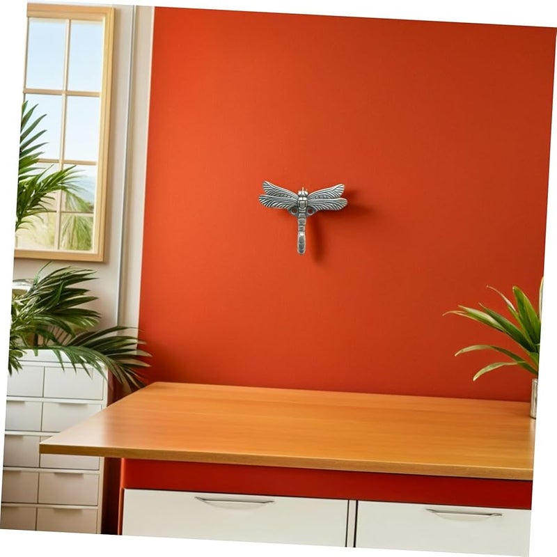 Vintage Metal Dragonfly Coat Hooks Wall Mounted 2 Pack For Kitchen Bathroom - Image 5
