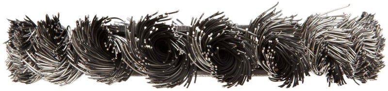 Weiler 08014 3" Standard Twist Knot Wire Wheel .014" Steel Fill 1/2"-3/8" Arbor Hole Made in the USA - Image 2