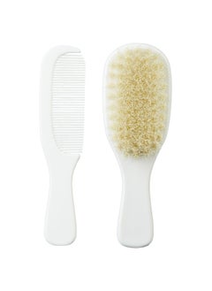 Mininor Baby Comb And Brush  White  - Image 1