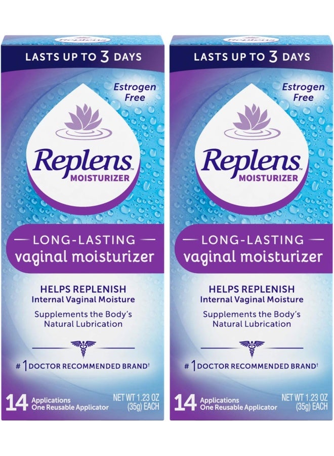 Replens Replens Long Lasting Vaginal Moisturizer, 14 Applications 1.23 oz (Pack of 2) - Image 2